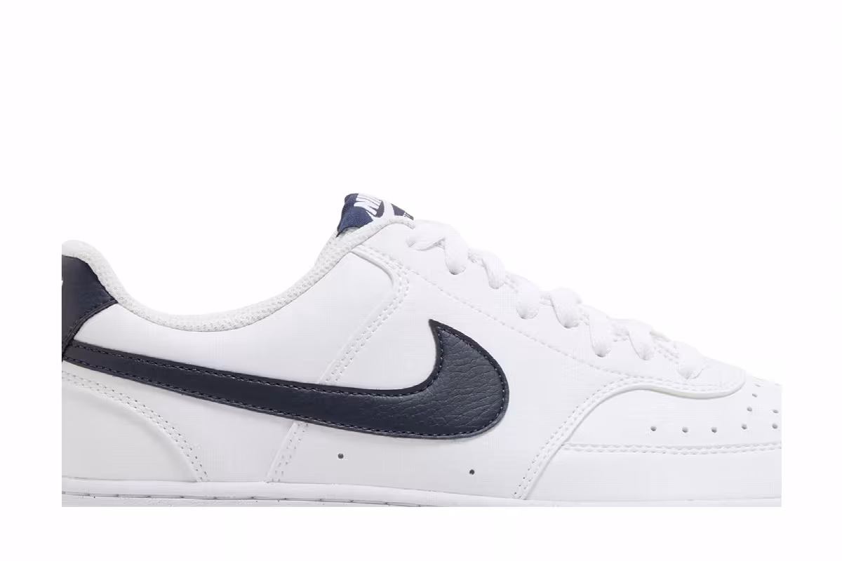 Nike Court Vision Low Next Nature White Midnight Navy, view 3