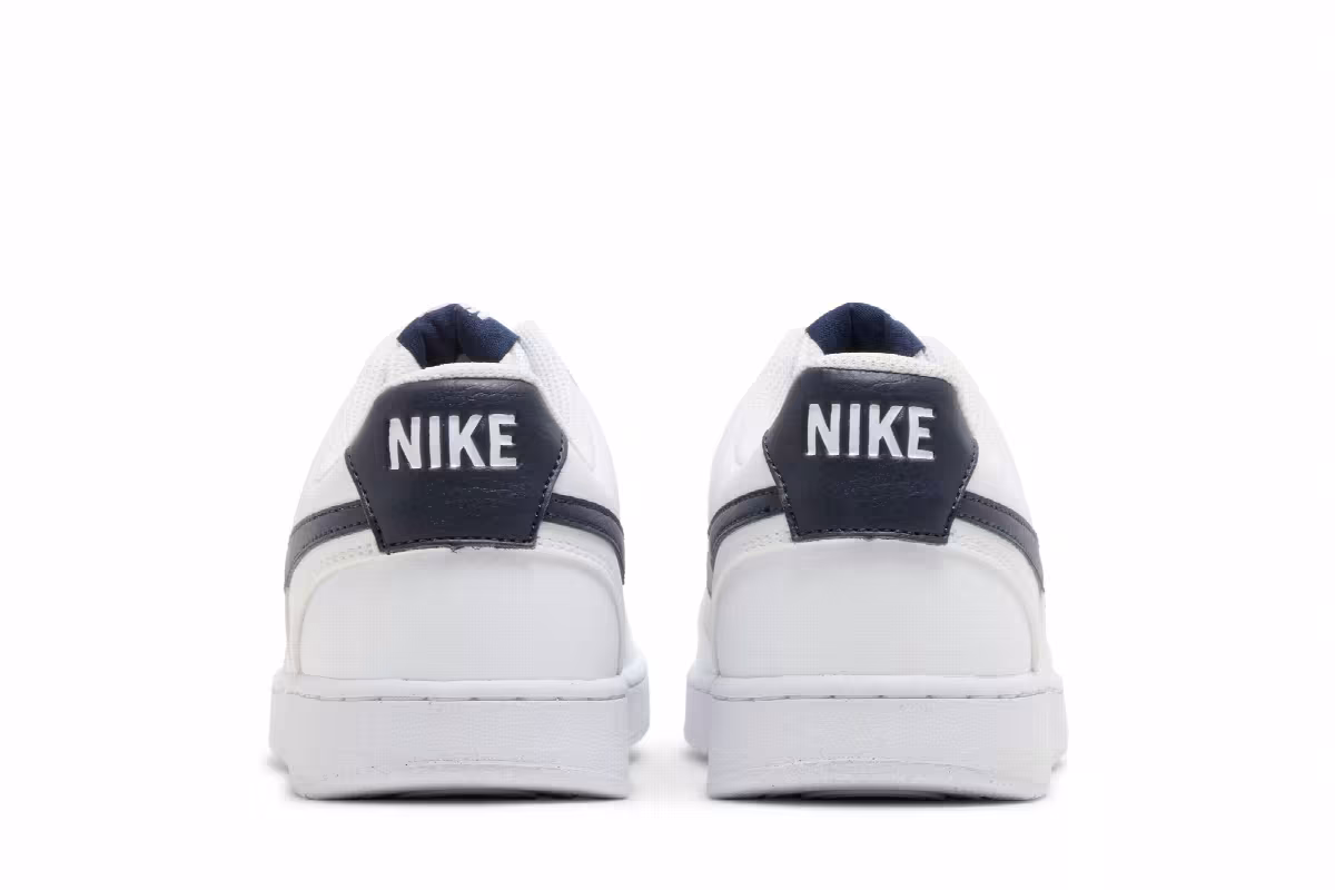 Nike Court Vision Low Next Nature White Midnight Navy, view 7