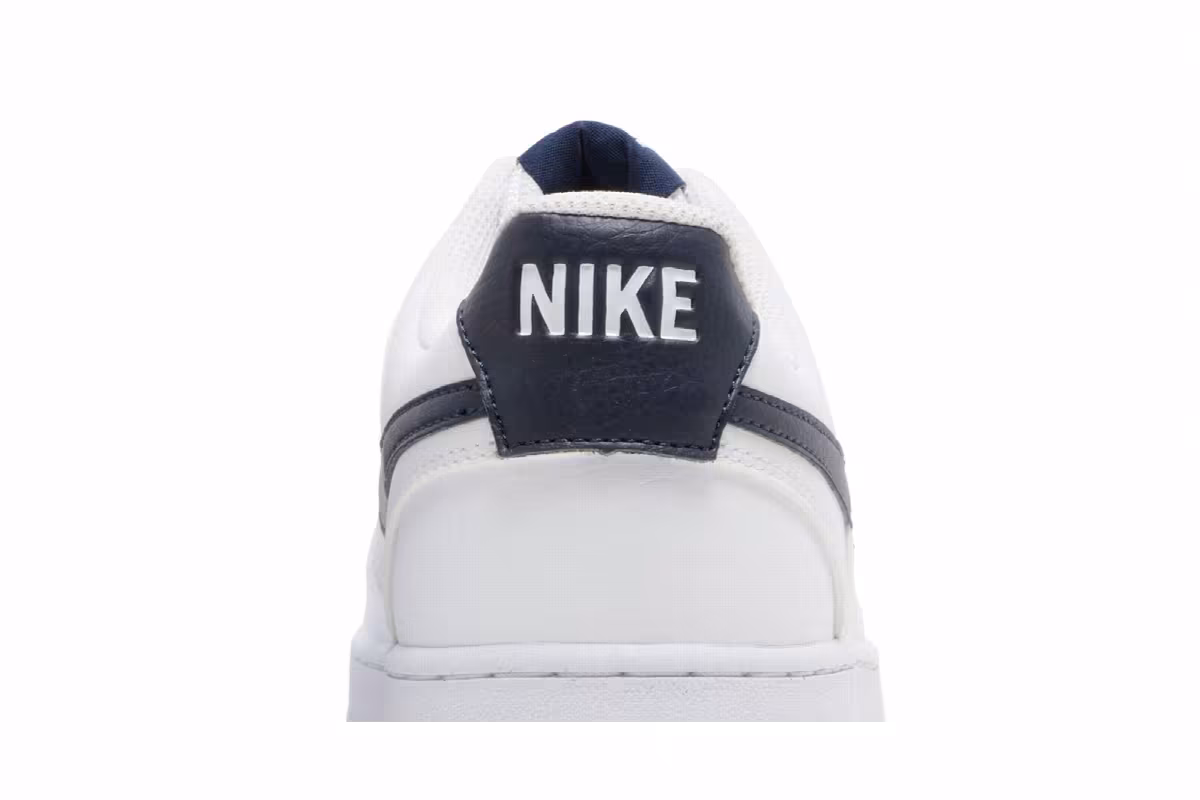 Nike Court Vision Low Next Nature White Midnight Navy, view 8