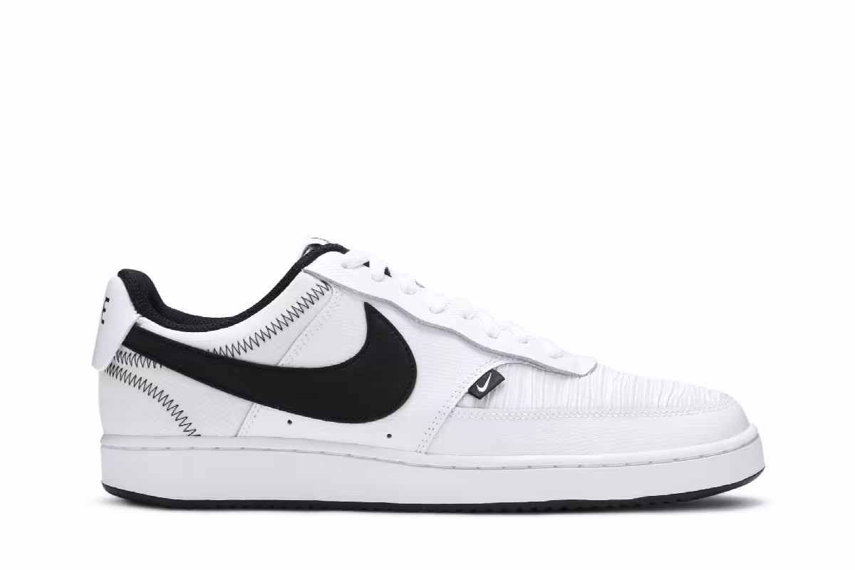 Nike Court Vision Low Premium White, view 2