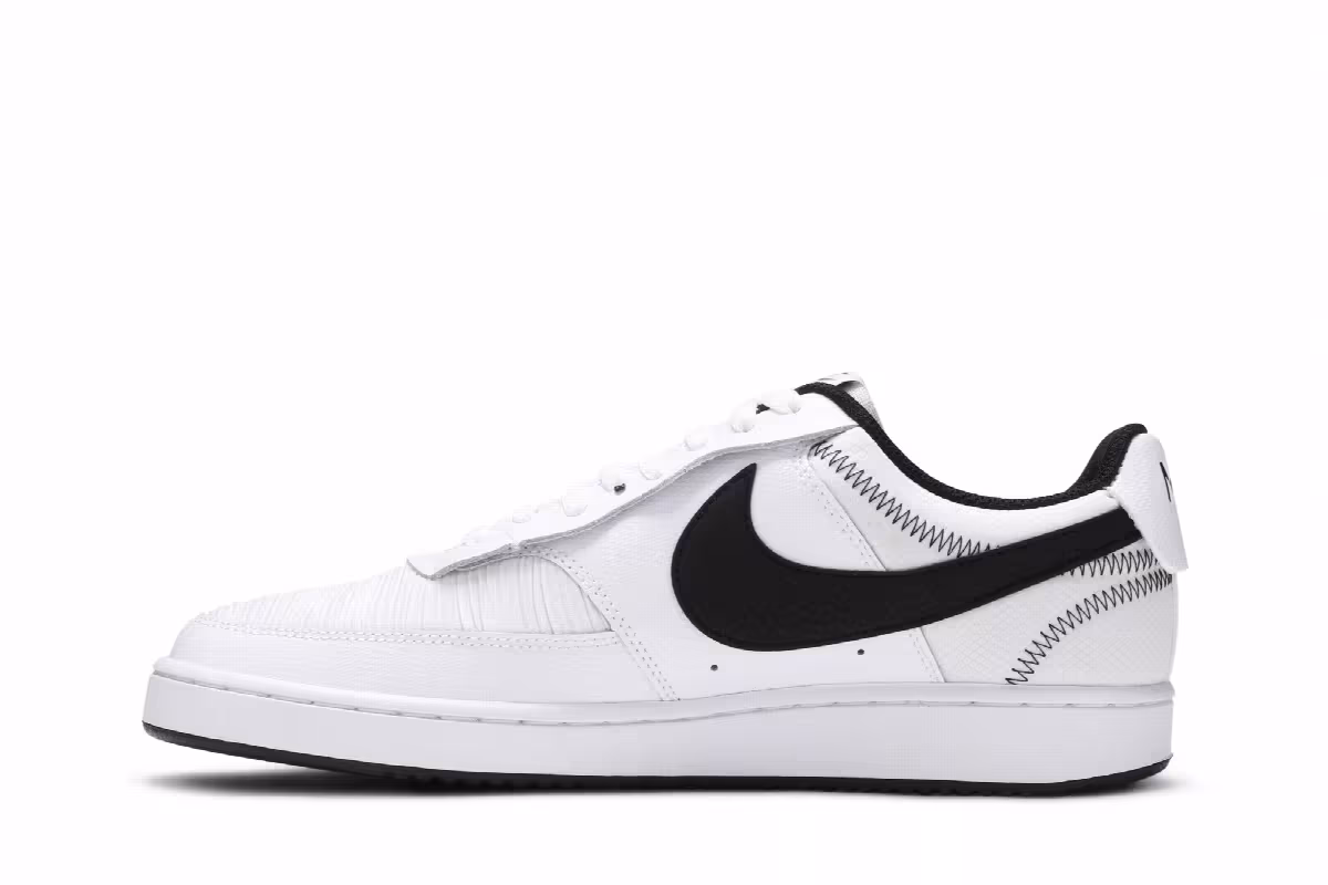 Nike Court Vision Low Premium White, view 4