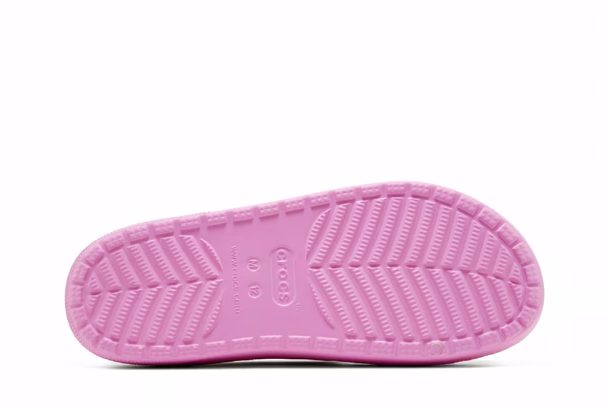 Saweetie x Crocs Classic Cozzzy Sandal Taffy Pink, view 5