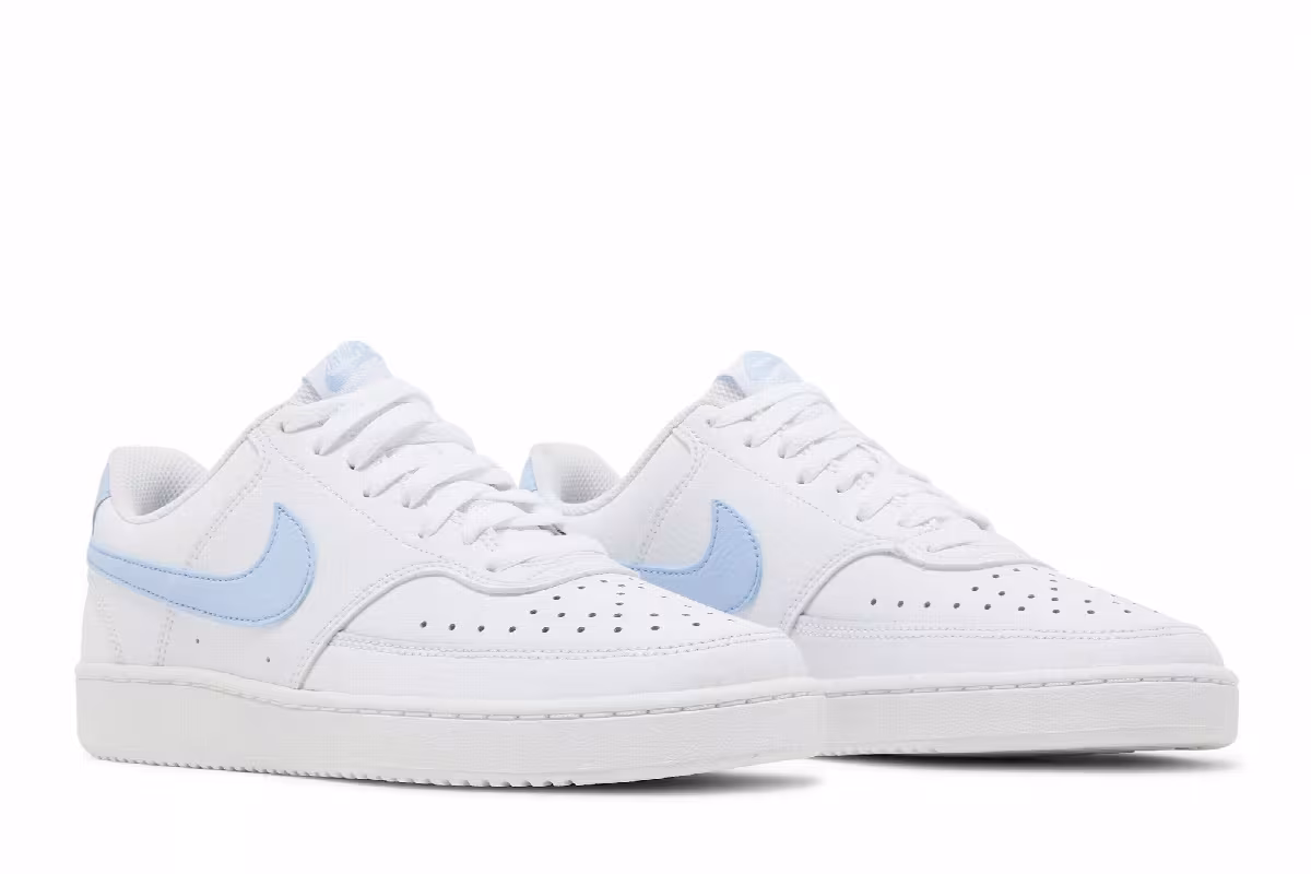 Nike Women's Court Vision Low White Royal Tint, view 9