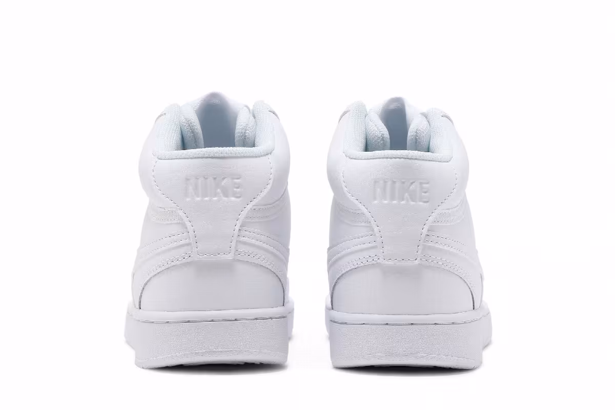 Nike Women's Court Vision Mid Triple White, view 7