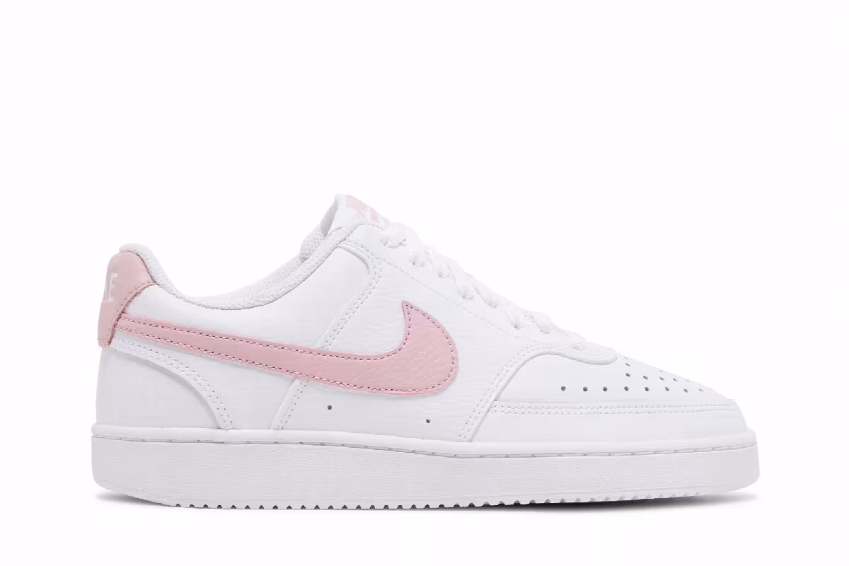 Nike Women's Court Vision Low White Pink Glaze, view 2