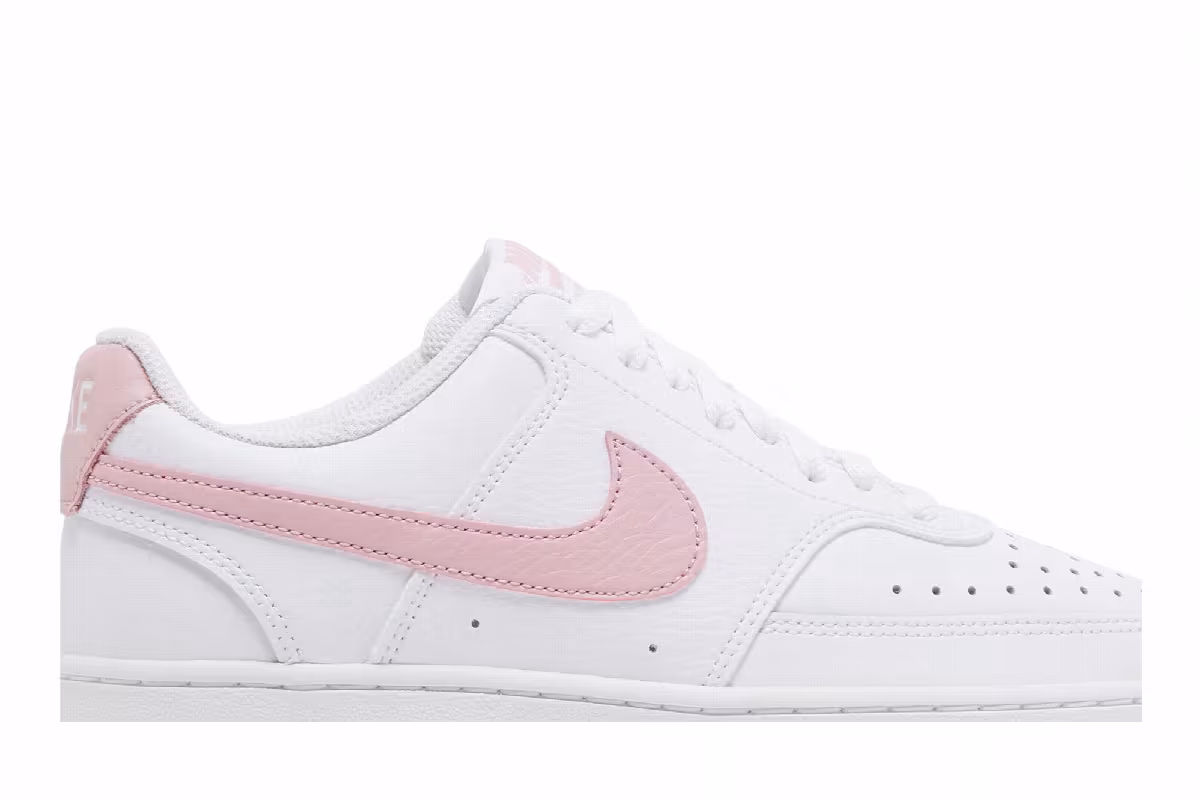 Nike Women's Court Vision Low White Pink Glaze, view 3