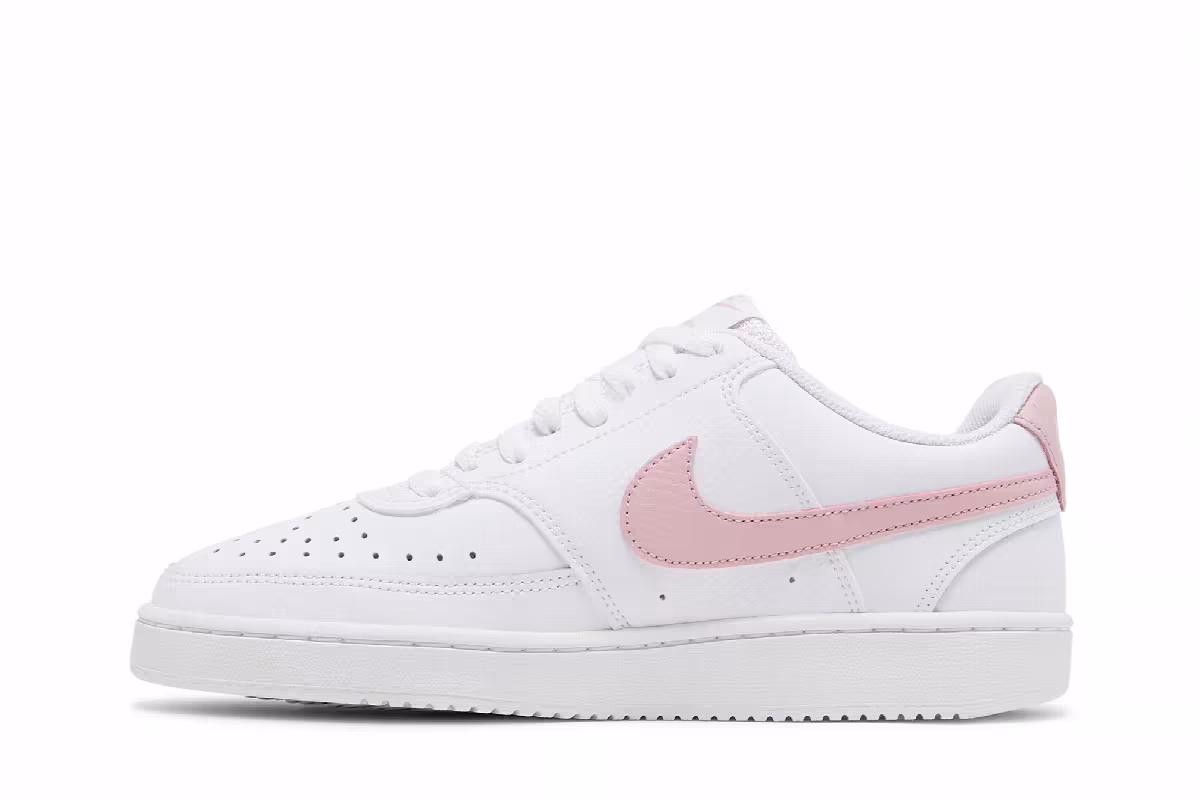 Nike Women's Court Vision Low White Pink Glaze, view 4