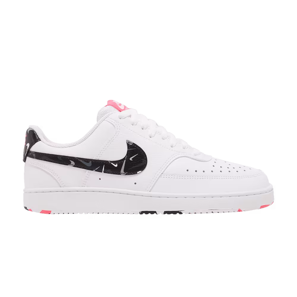Nike Women's Court Vision Low White Multi Swoosh