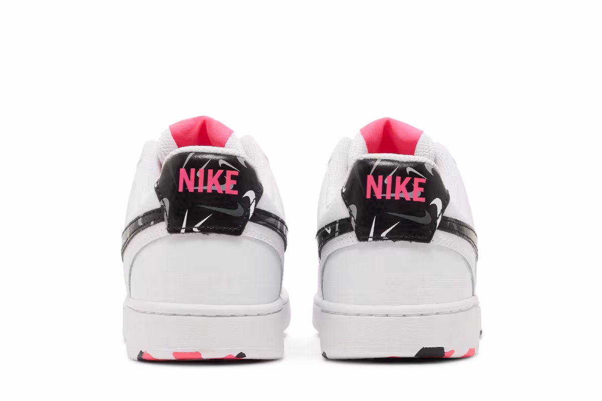 Nike Women's Court Vision Low White Multi Swoosh, view 7