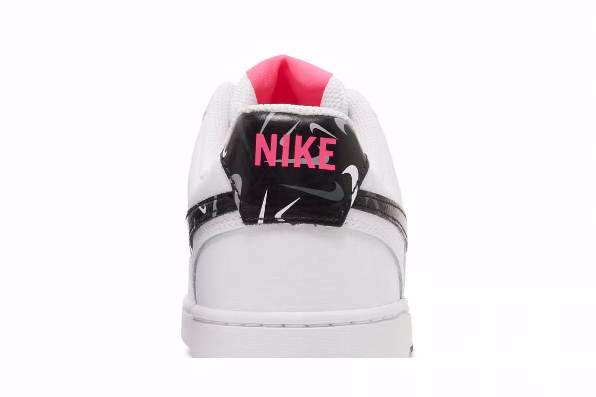 Nike Women's Court Vision Low White Multi Swoosh, view 8