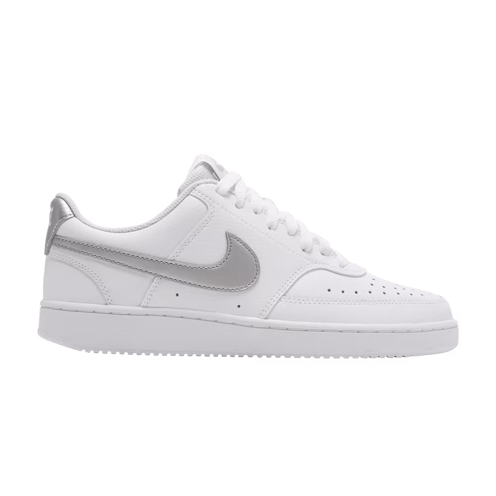 Nike Women's Court Vision Low White Metallic Silver