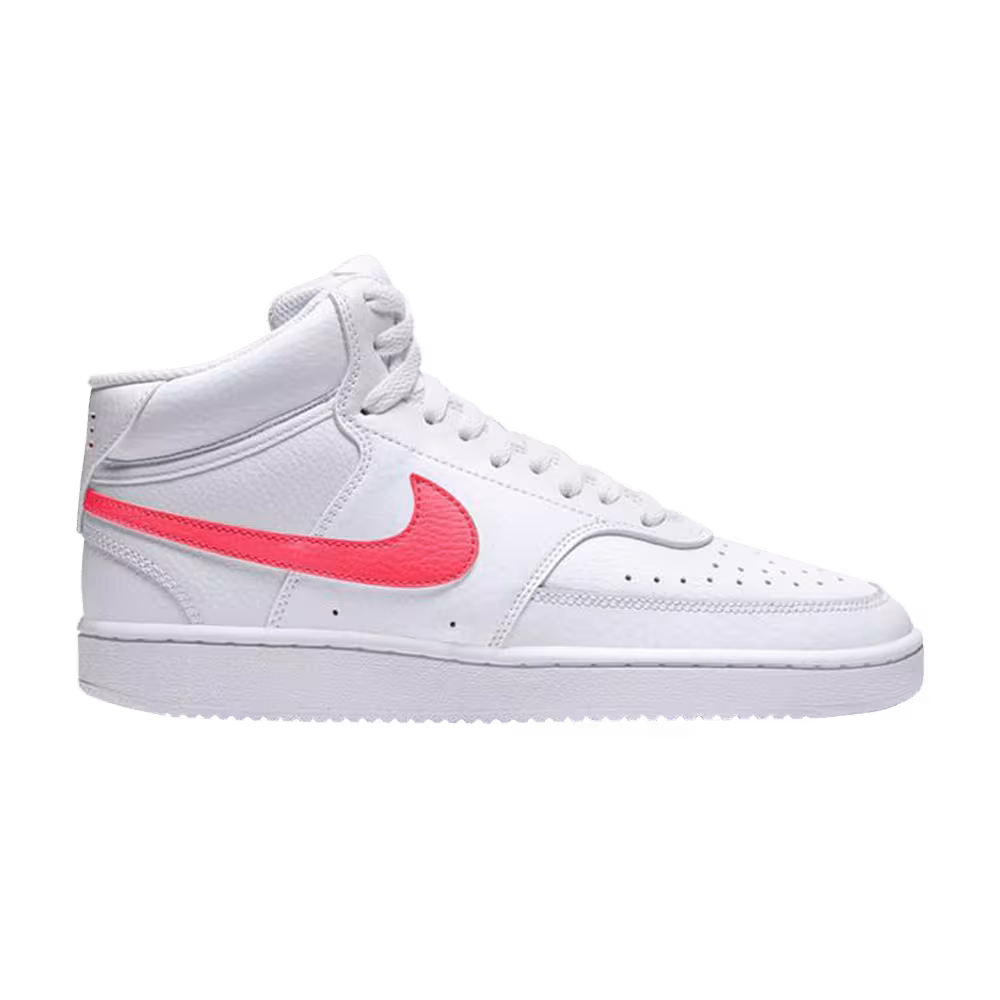 Nike Women's Court Vision Mid White Flash Crimson