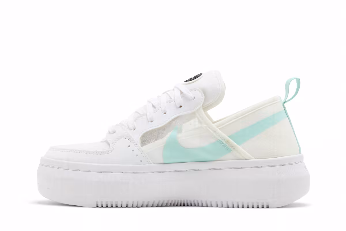 Nike Women's Court Vision Alta TXT White Light Dew, view 4