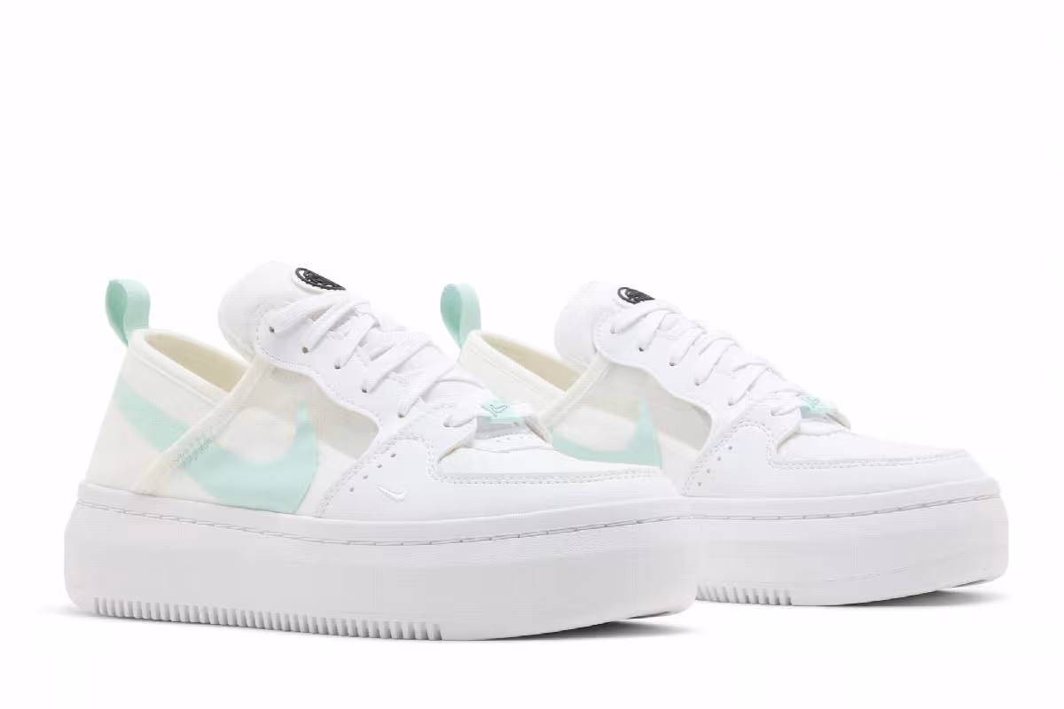 Nike Women's Court Vision Alta TXT White Light Dew, view 9
