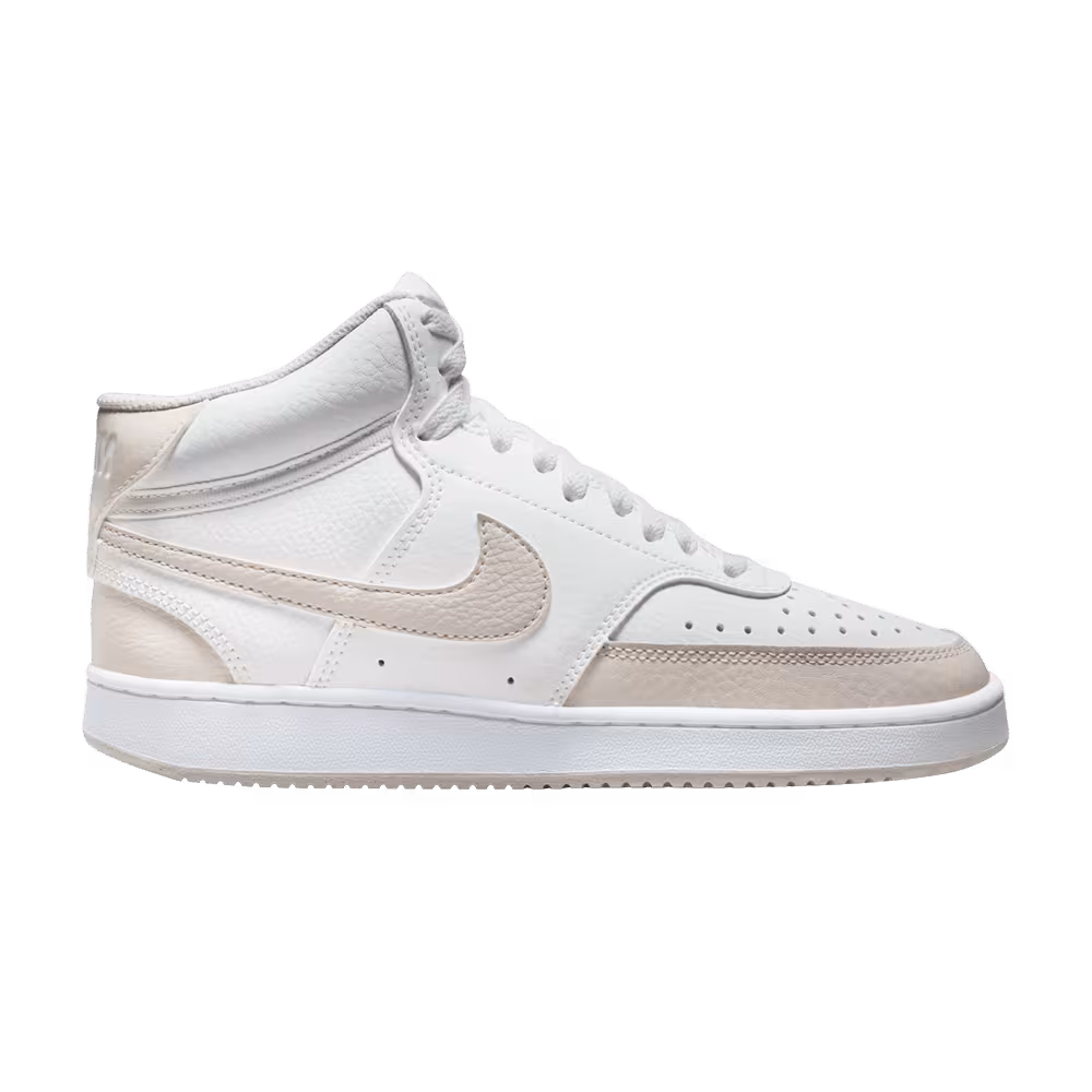 Nike Women's Court Vision Mid White Light Orewood Brown