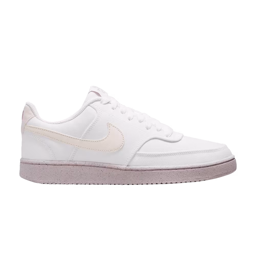 Nike Women's Court Vision Low Canvas Next Nature White Pink Oxford
