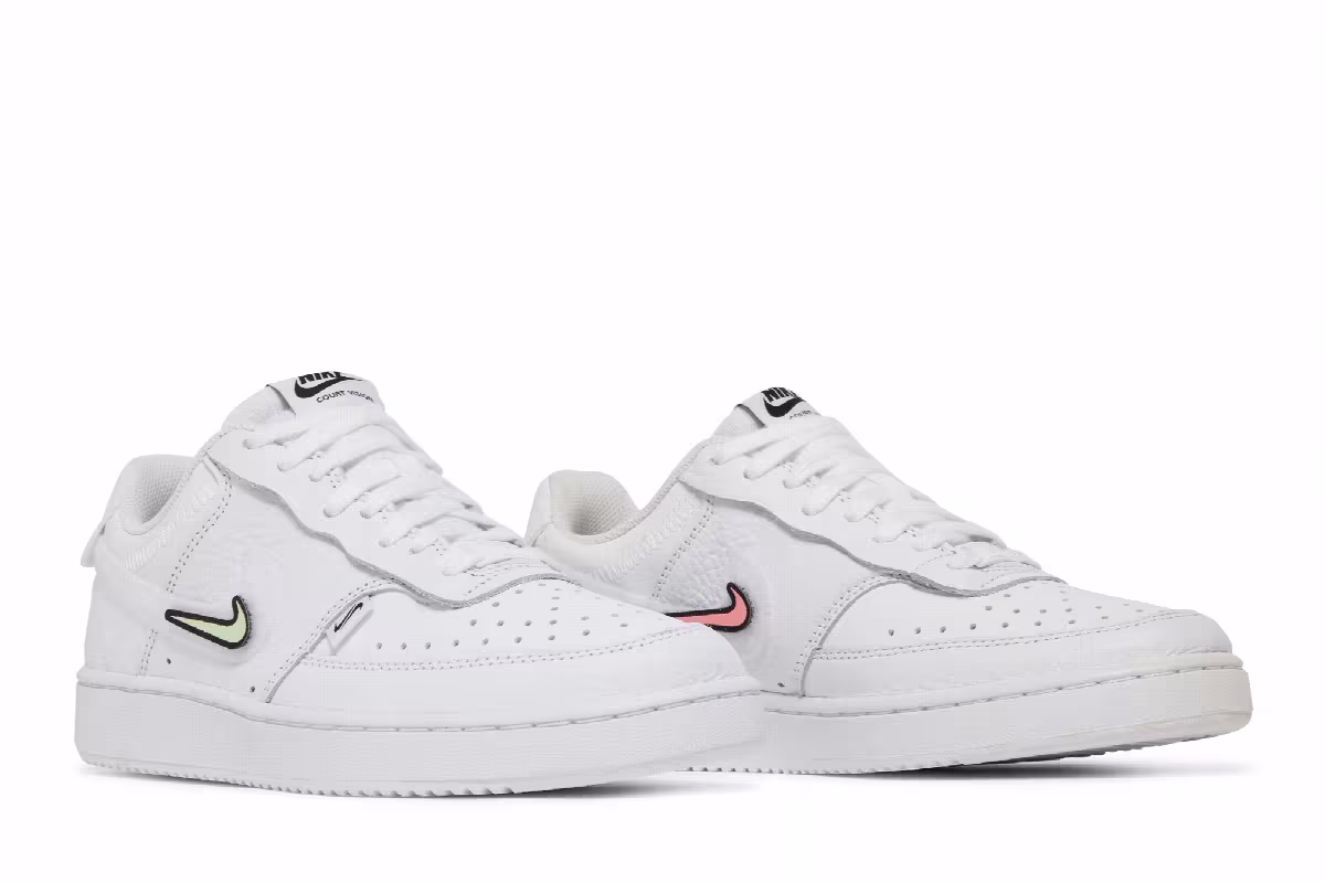 Nike Women's Court Vision Low Valentine's Day - White Volt, view 9