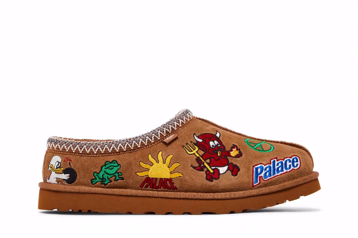 Palace x UGG Tasman Slipper Chestnut, view 2