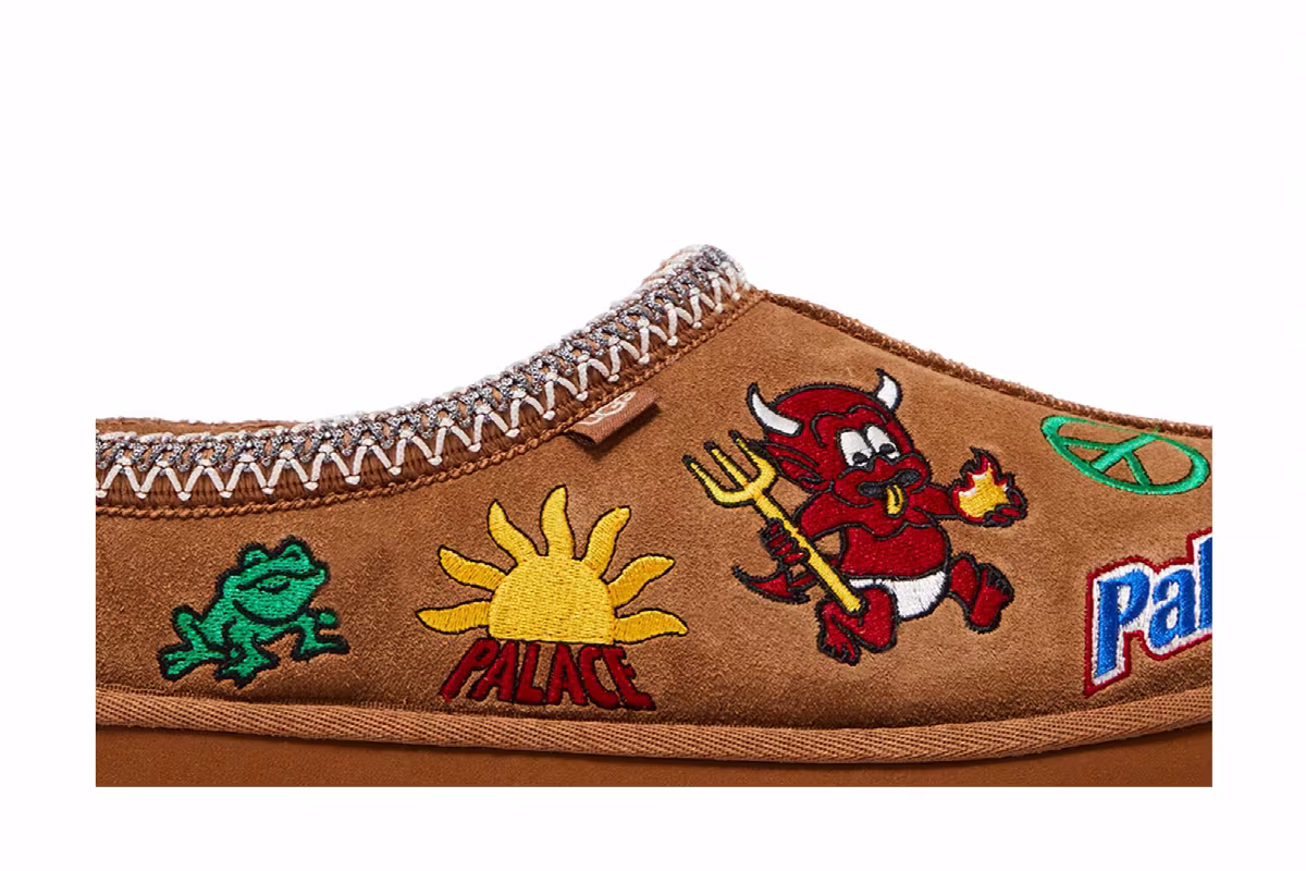 Palace x UGG Tasman Slipper Chestnut, view 3