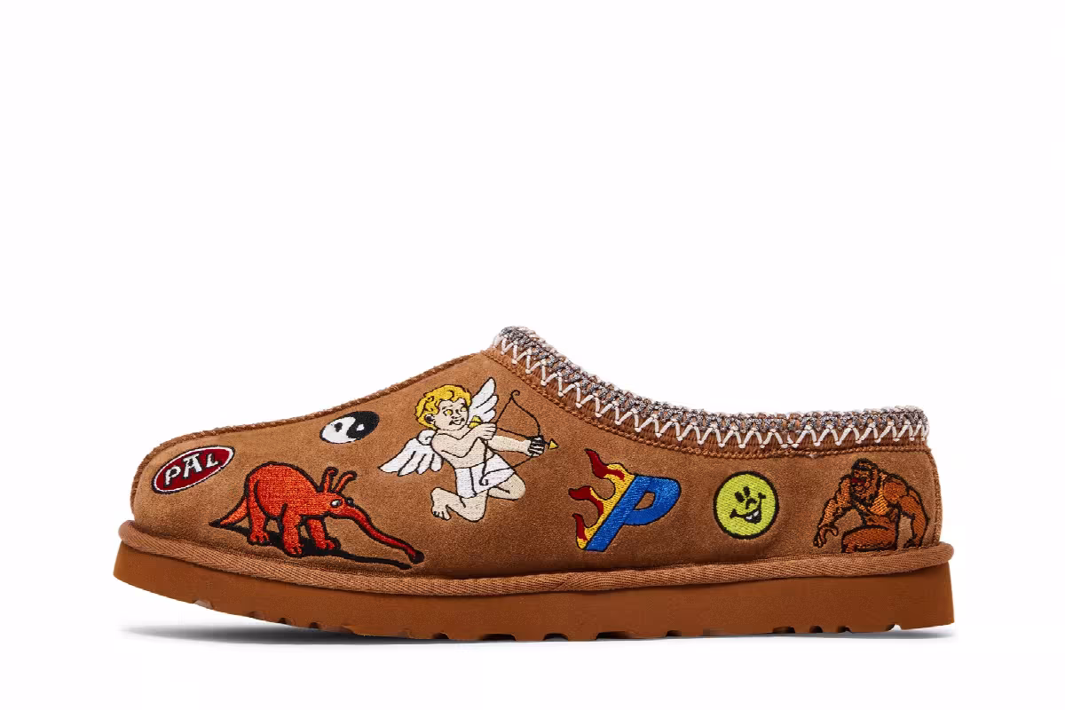 Palace x UGG Tasman Slipper Chestnut, view 4