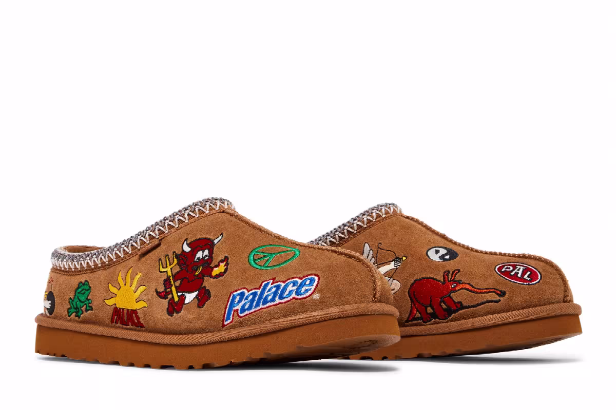 Palace x UGG Tasman Slipper Chestnut, view 9