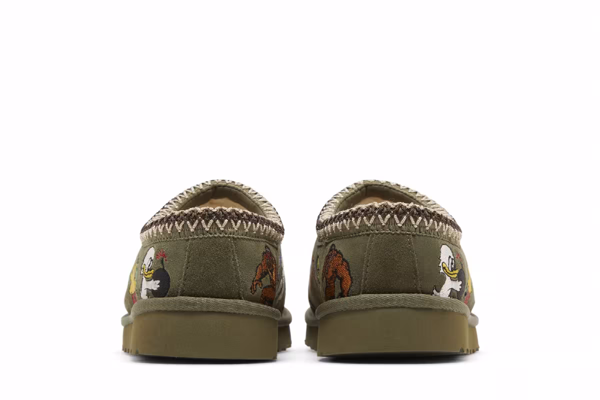 Palace x UGG Tasman Slipper Burnt Olive, view 7