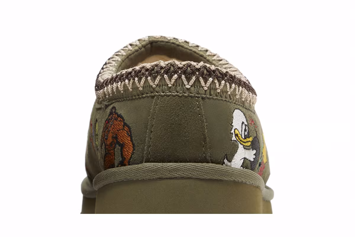 Palace x UGG Tasman Slipper Burnt Olive, view 8