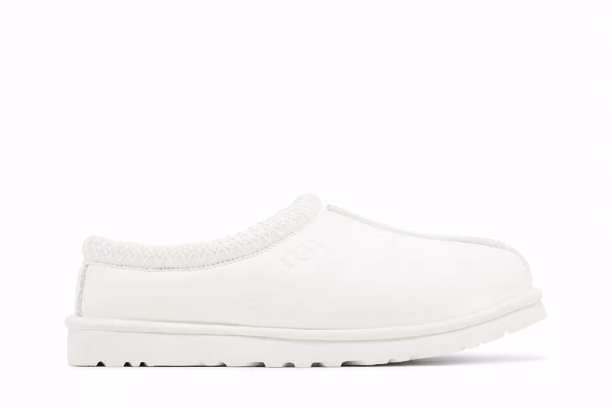 UGG Tasman Leather Slipper White, view 2
