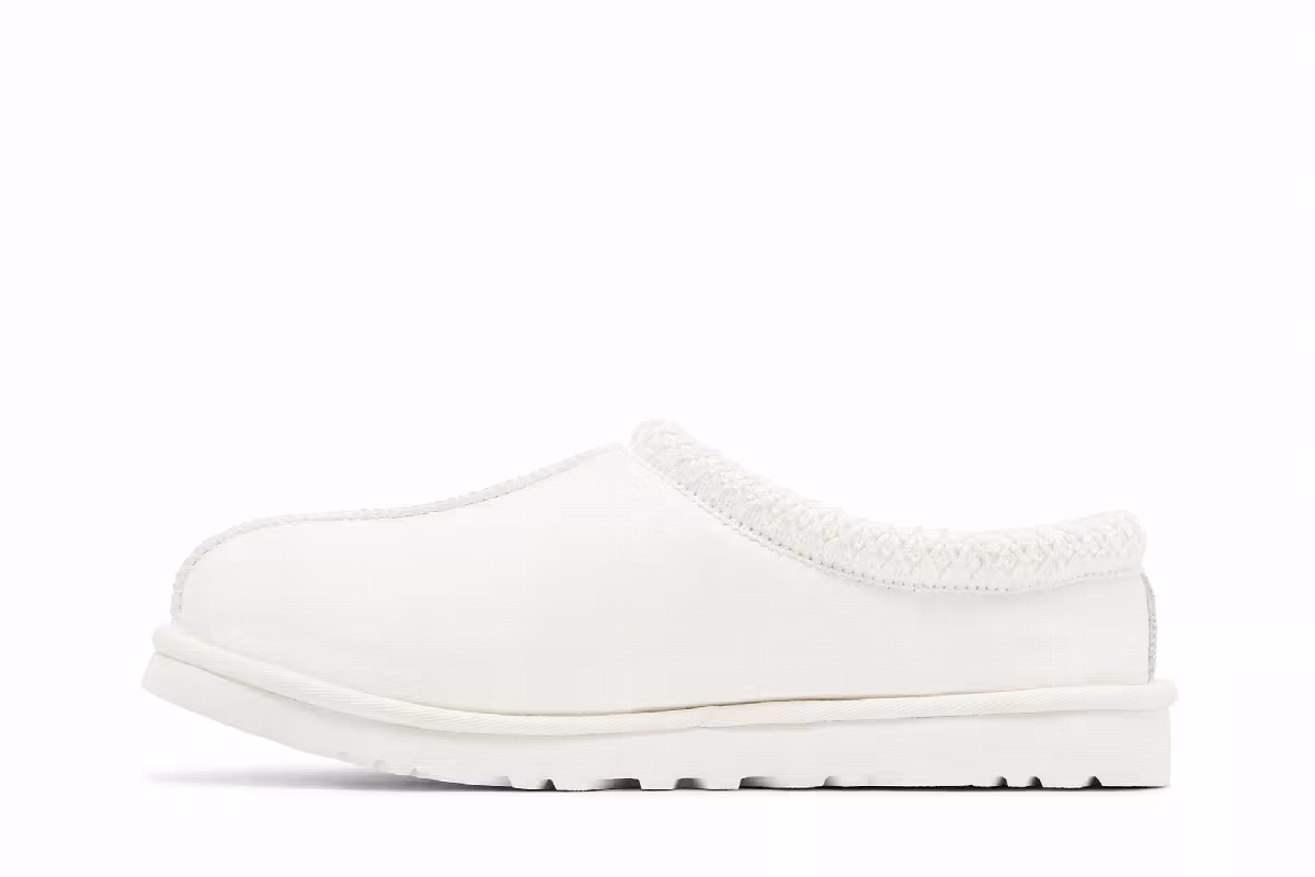 UGG Tasman Leather Slipper White, view 4