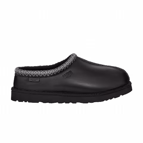 UGG Tasman Leather Regenerate Slipper 'Black'