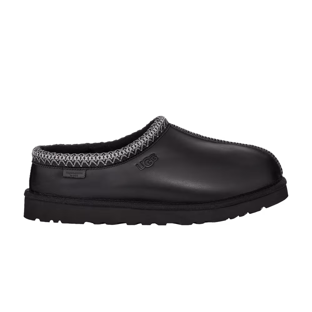 UGG Tasman Leather Regenerate Slipper Black