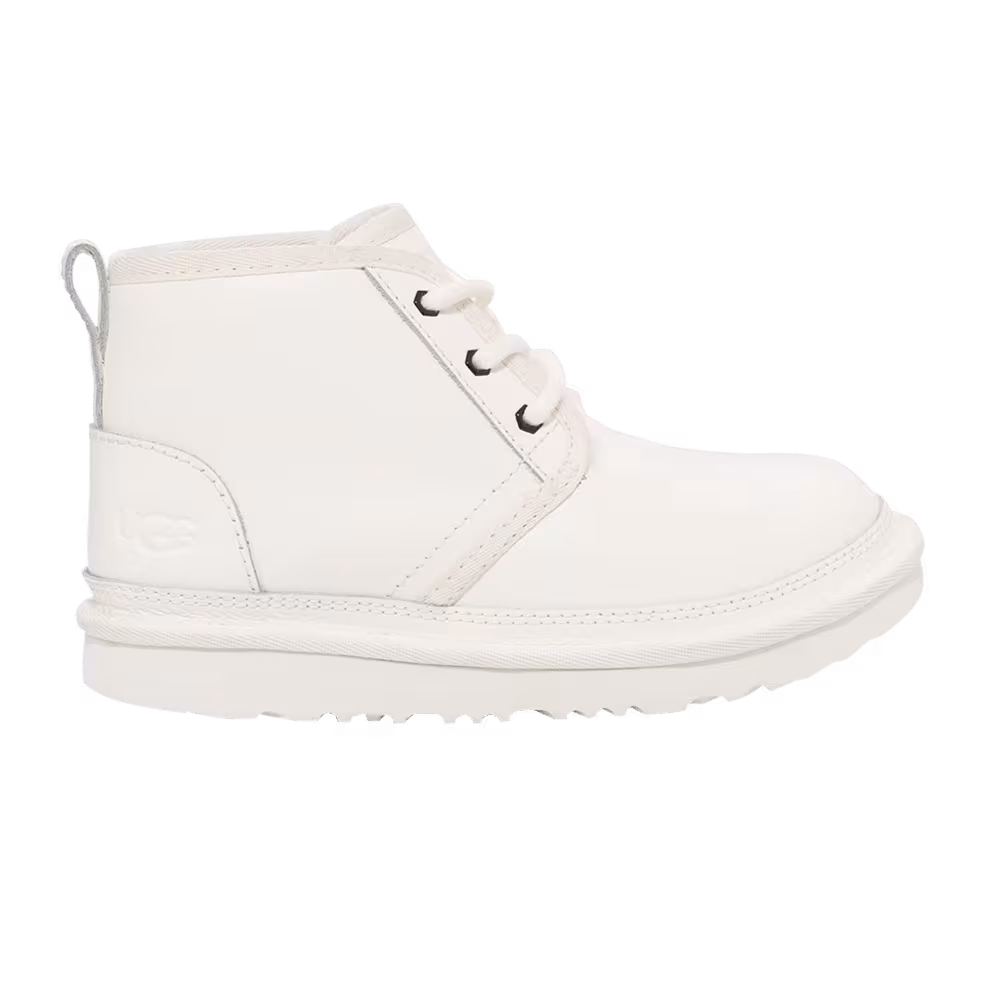 UGG Neumel II Leather Chukka Kids White