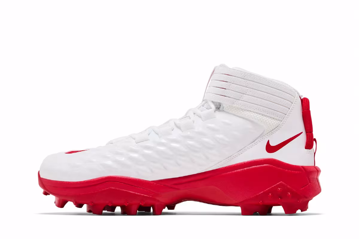 Nike Force Savage Pro 2 Shark White University Red, view 4