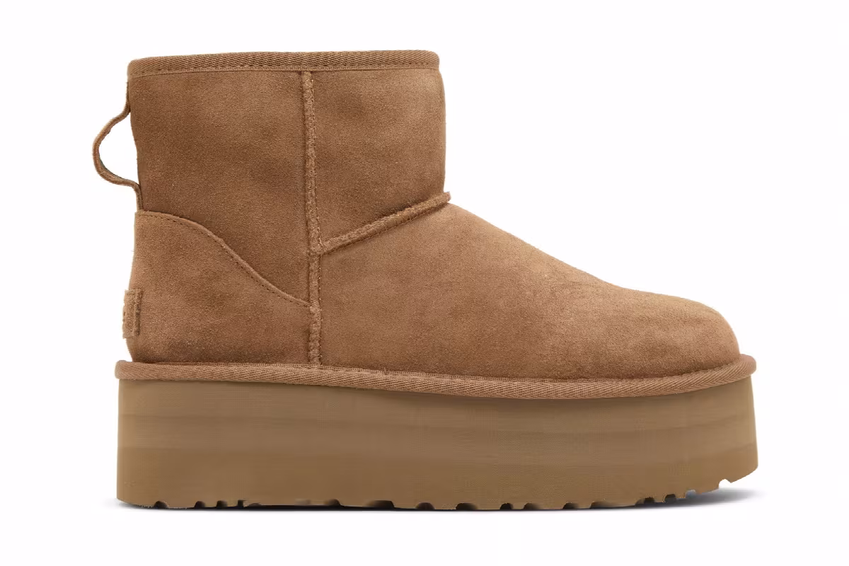 UGG Women's Classic Mini Platform Boot Chestnut, view 2