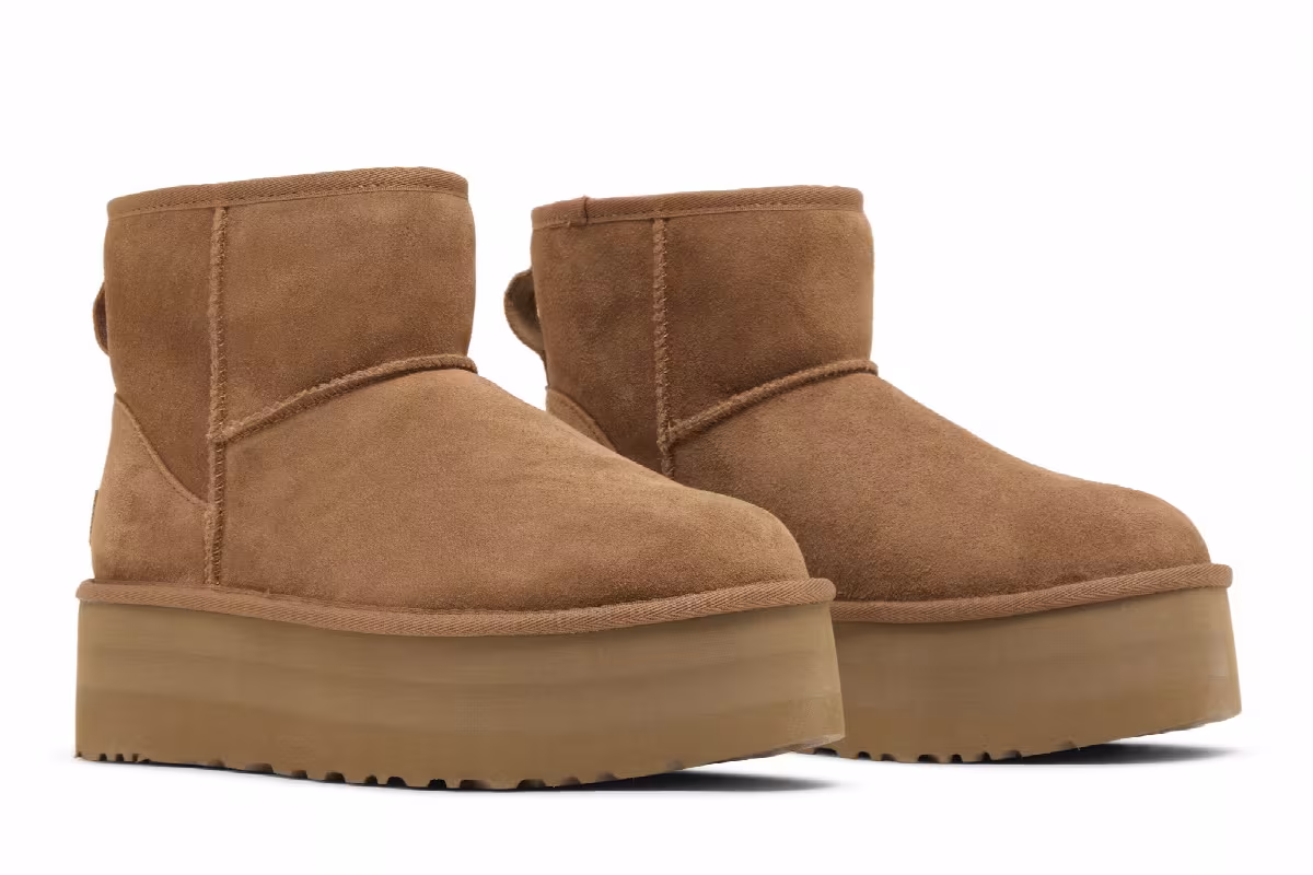 UGG Women's Classic Mini Platform Boot Chestnut, view 9