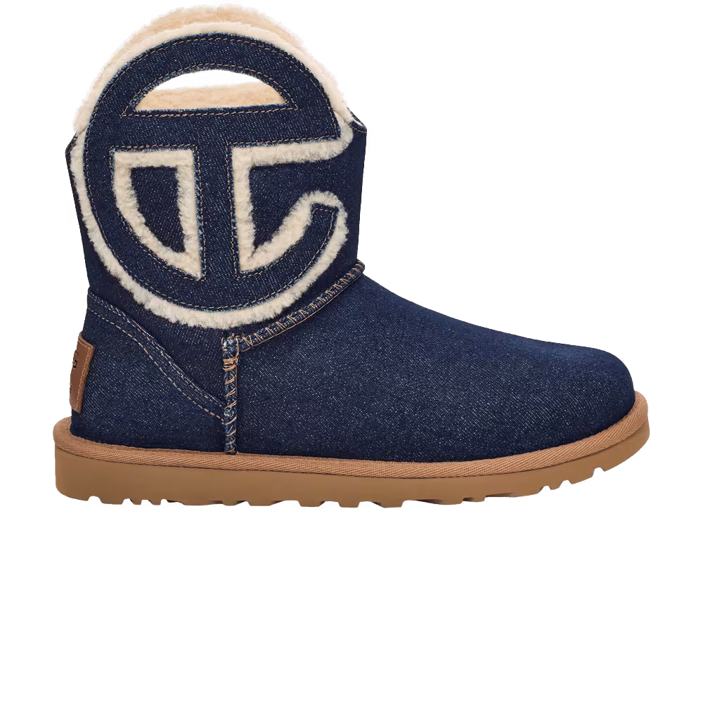 Telfar x UGG Logo Mini Boot Indigo Denim