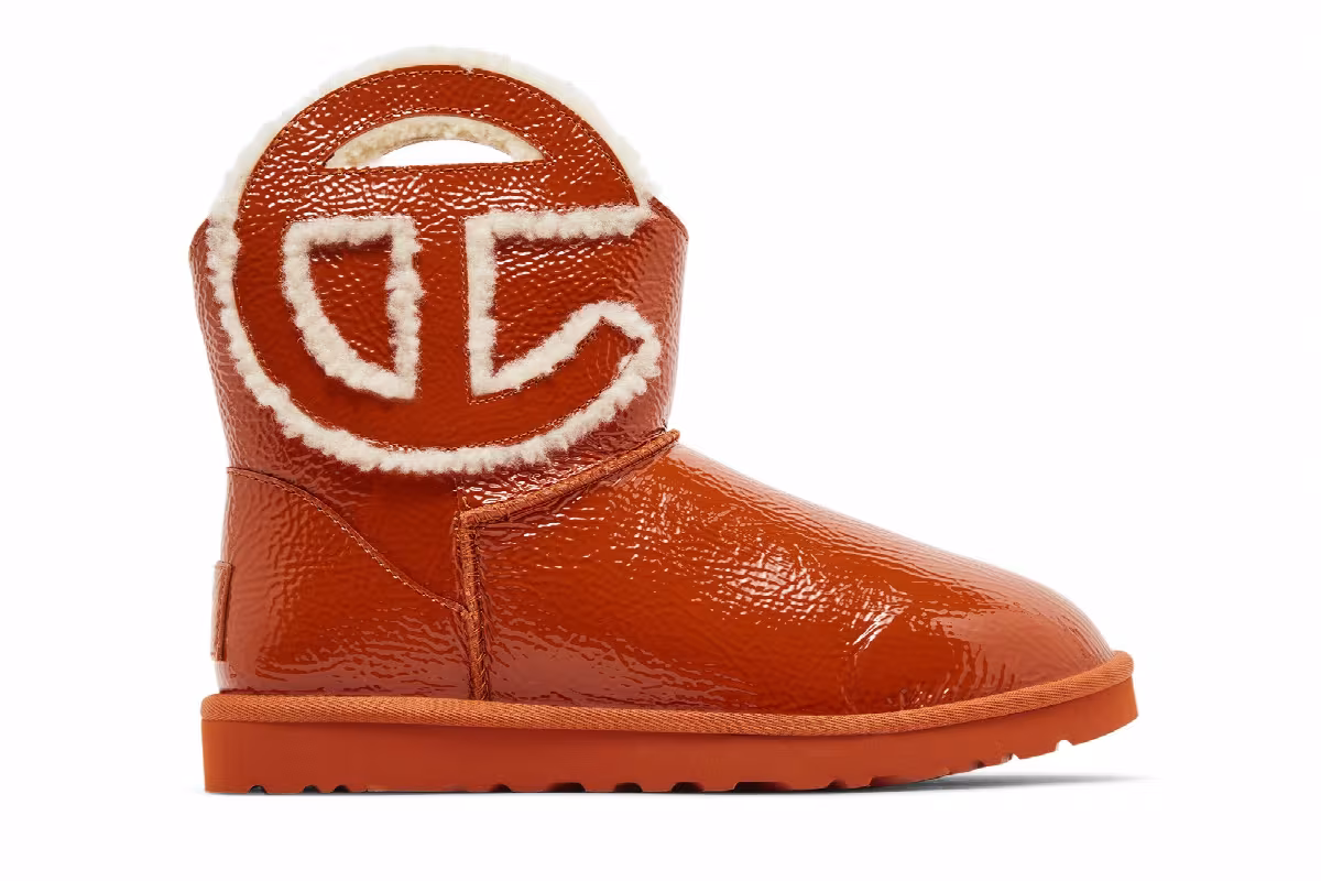 UGG Telfar x Logo Mini Boot Crinkle - Spicy Pumpkin, view 2