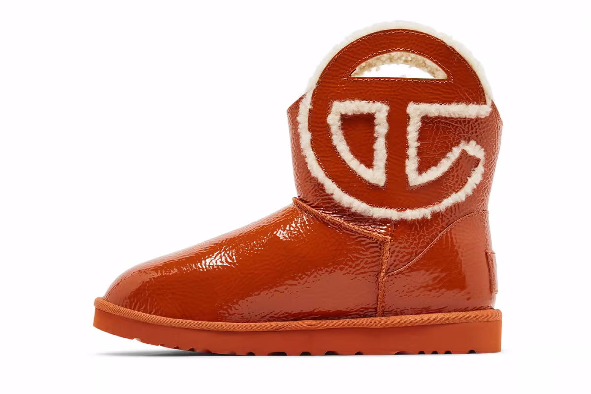 UGG Telfar x Logo Mini Boot Crinkle - Spicy Pumpkin, view 4