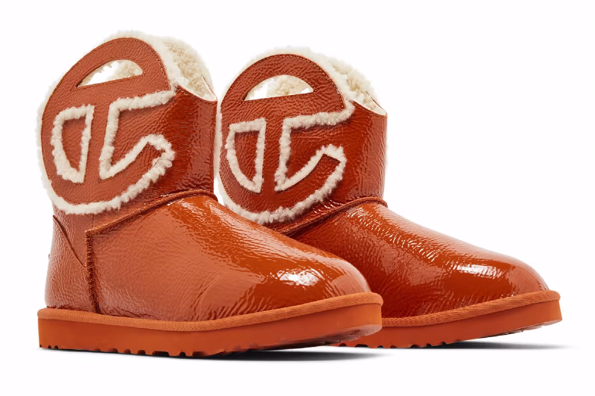 UGG Telfar x Logo Mini Boot Crinkle - Spicy Pumpkin, view 9