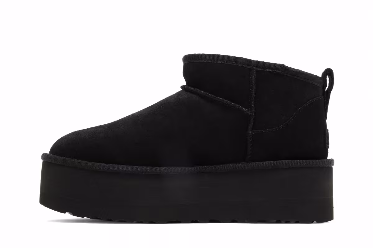 UGG Women's Classic Ultra Mini Platform Boot Black, view 4