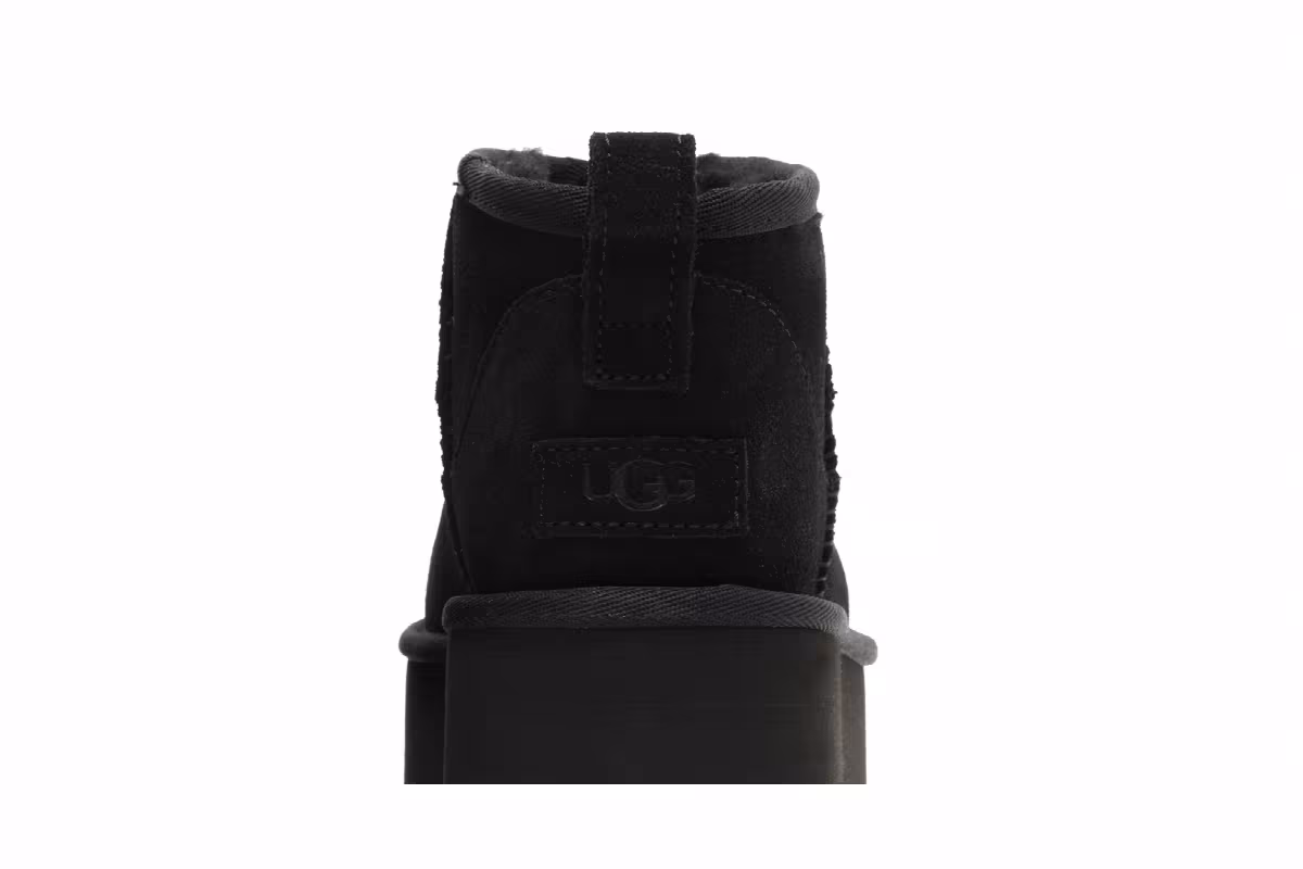 UGG Women's Classic Ultra Mini Platform Boot Black, view 8