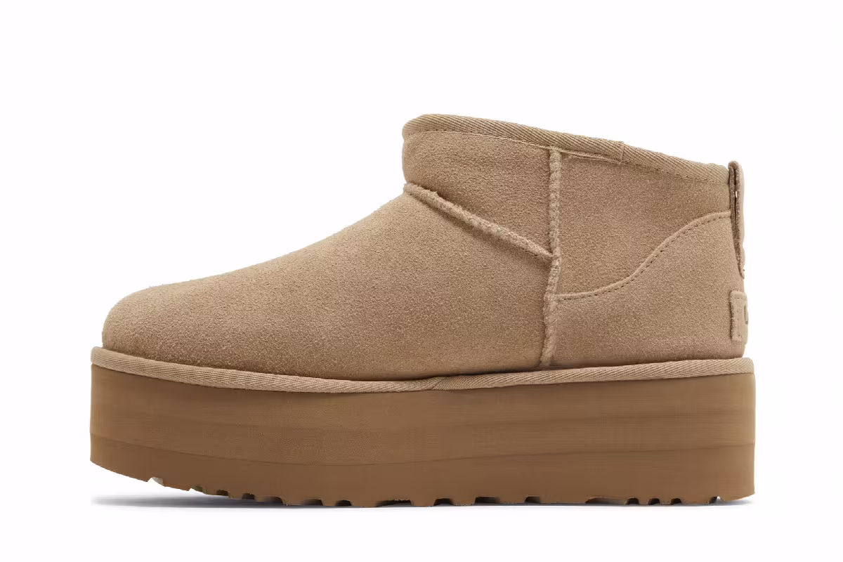 UGG Women's Classic Ultra Mini Platform Boot Sand, view 4