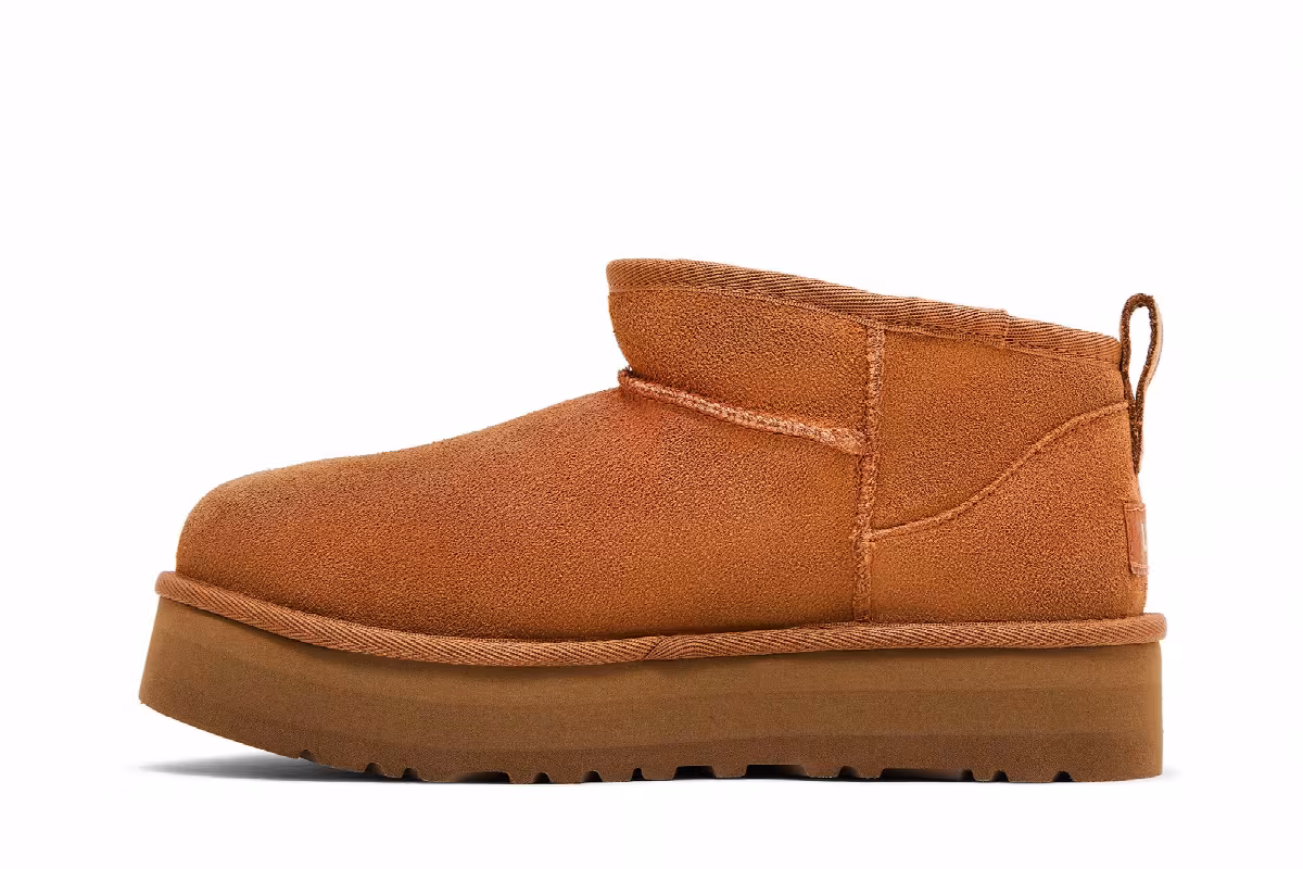 UGG Classic Ultra Mini Platform Boot Kids Chestnut, view 4