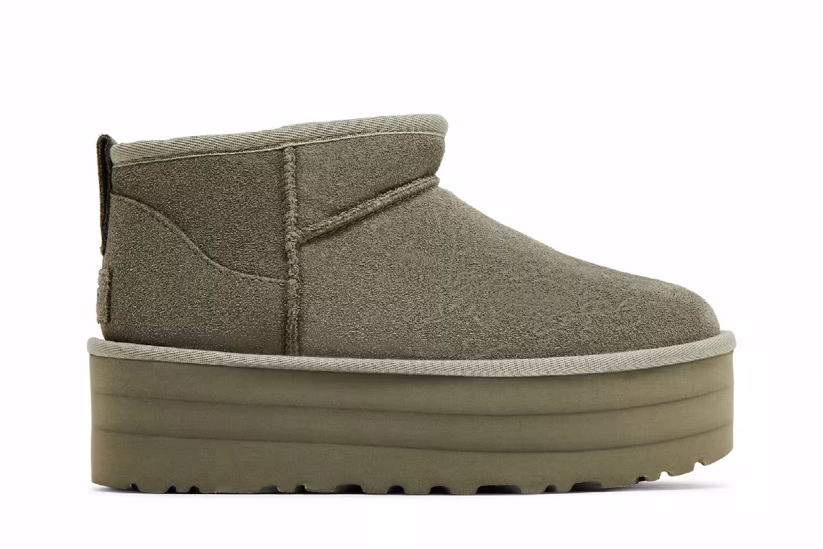 UGG Women's Classic Ultra Mini Platform Boot Moss Green, view 2