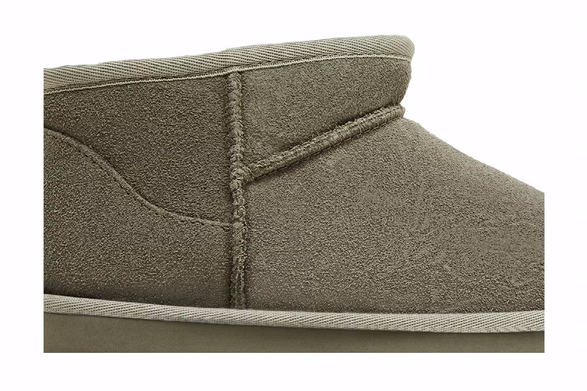 UGG Women's Classic Ultra Mini Platform Boot Moss Green, view 3