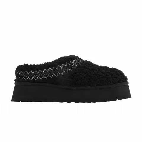 UGG Wmns Tazz Braid Slipper 'Black'