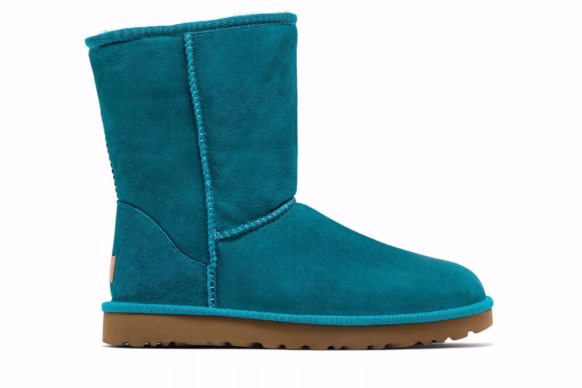UGG Women's Classic Short II Aquatic Blue, view 2