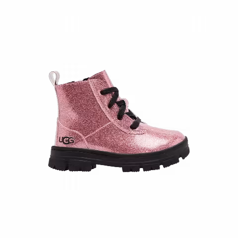 UGG Ashton Lace Up Boot Toddler 'Glitter Pink'