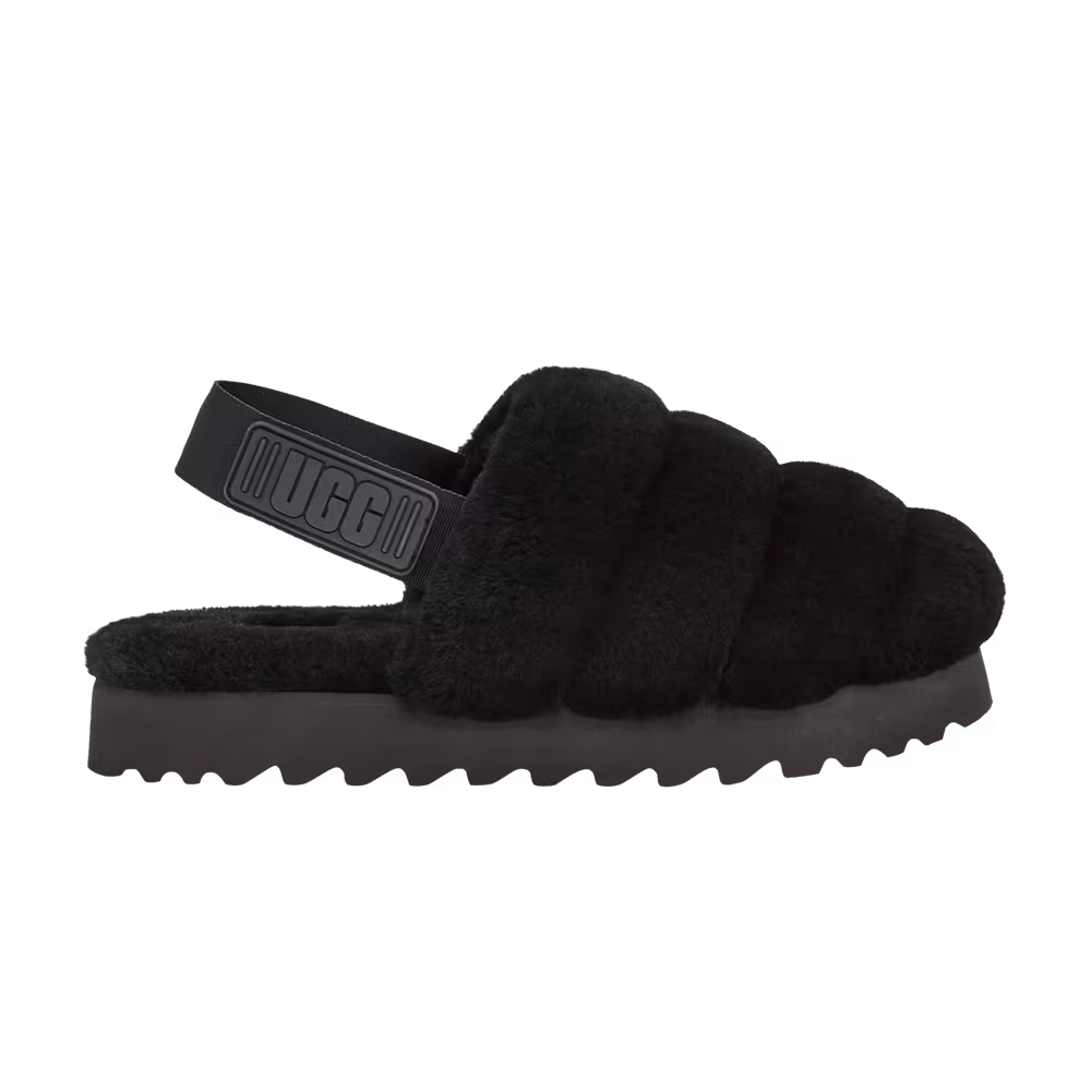 UGG Women's Super Fluff Slipper Black