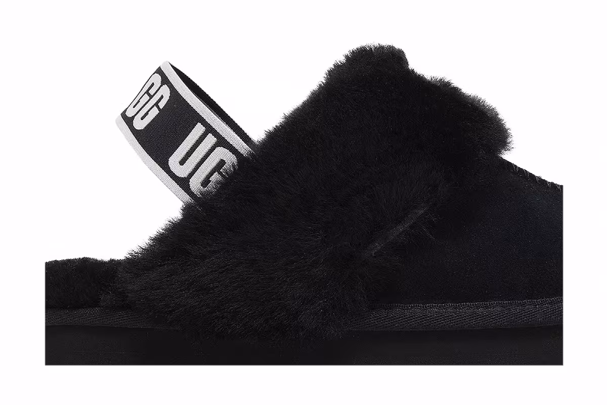 UGG Women's Funkette Slipper Black, view 3